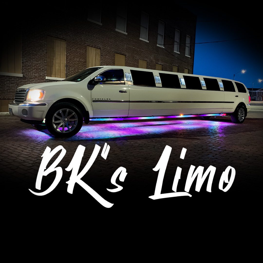 bk limo with lights on